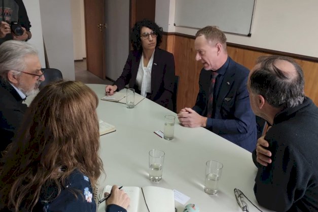 Dr. Daniel Fernández, recibió este lunes al Embajador del Reino de Noruega, Halvor Sætre,